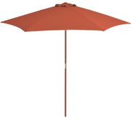 Garden Umbrella with Wooden Rod 270cm Terracotta - Sun Umbrella