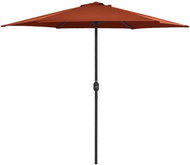 Garden Umbrella with Aluminium Rod 270 x 246cm Brick - Sun Umbrella