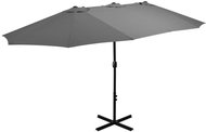 Garden Umbrella with Aluminium Rod 460 x 270cm Anthracite - Sun Umbrella
