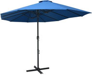 Garden Umbrella with Aluminium Rod 460 x 270cm Blue - Sun Umbrella