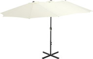 Garden Umbrella with Aluminium Rod 460 x 270cm Sand - Sun Umbrella