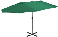 Garden Umbrella with Aluminium Rod 460 x 270cm Green - Sun Umbrella