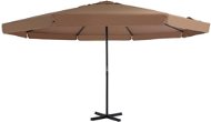 Garden Umbrella with Aluminium Rod 500cm Taupe Colour - Sun Umbrella