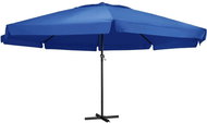 Garden Umbrella with Aluminium Rod 600cm Azure Blue - Sun Umbrella