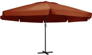 Garden Umbrella with Aluminium Rod 600cm Brick - Sun Umbrella