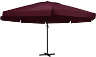 Garden Umbrella with Aluminium Rod 600cm Burgundy - Sun Umbrella