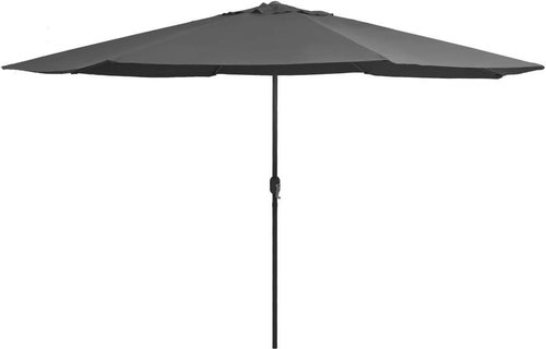 Garden Umbrella with Metal Rod 400cm Anthracite - Sun Umbrella - Main image