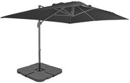 Garden umbrella with portable stand anthracite 4 x 3 x 2.68 m (L x W x H) - Sun Umbrella