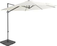 Garden Umbrella with Portable Stand, Sand, 3 x 2.55m (diameter x H) - Sun Umbrella