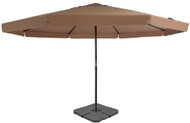 Garden Umbrella with Portable Stand Taupe Diameter of 5m - Sun Umbrella
