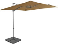 Garden Umbrella with Portable Stand, Taupe 2.5 x 2.5 x 2.47m (L x W x H) - Sun Umbrella