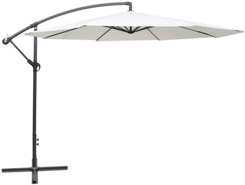 Hanging Parasol 3.5m Sand White - Sun Umbrella - Main image