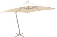 Hanging Parasol 300 x 300cm Sand Aluminium Rod - Sun Umbrella