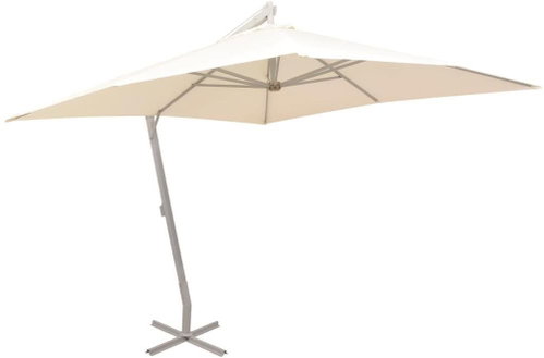 Hanging Parasol 300 x 300cm Sand Aluminium Rod - Sun Umbrella - Main image