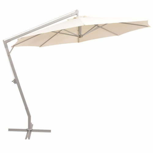 Hanging Parasol 350cm Sand Aluminium Rod - Sun Umbrella - Main image