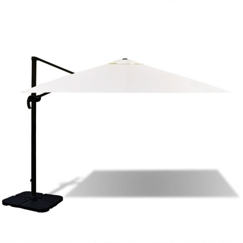 Adjustable - Aluminium Umbrella Roma with a Portable Base 3x3m - Sun Umbrella - Main image