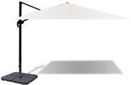 Adjustable Aluminium Umbrella Roma with a Portable Base 3x4m - Sun Umbrella