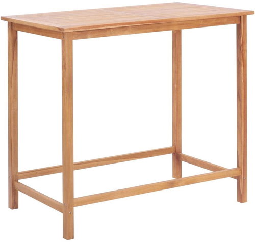 Garden bar table 120 x 65 x 110 cm solid teak wood - Garden Table - Main image