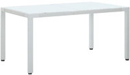 Garden Table White 150 x 90 x 75cm Polyratan - Garden Table