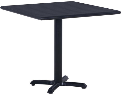 Garden Table Black 80 x 80 x 75cm - Garden Table - Main image