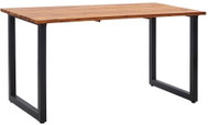 Garden Table with U-shaped Legs 140x80x75cm of Massive Acacia - Garden Table