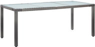 Garden Table Grey 190 x 90 x 75cm Polyratan - Garden Table