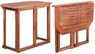 Bistro table 90 x 50 x 75 cm solid acacia wood - Garden Table