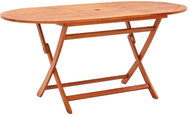 Folding Garden Table 160 x 85 x 74cm Solid Eucalyptus - Garden Table