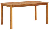 Garden Table 140 x 80 x 74cm Solid Acacia Wood - Garden Table