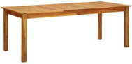 Garden Table 200 x 90 x 74cm Solid Acacia Wood - Garden Table