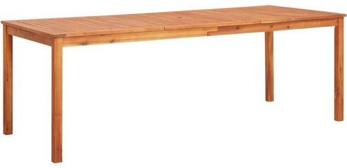 Garden Table 215 x 90 x 74cm Solid Acacia Wood - Garden Table - Main image