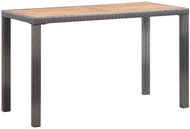 Garden Table Anthracite-brown 123 x 60 x 74cm Solid Acacia - Garden Table