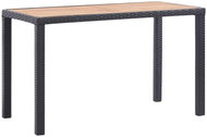 Garden Table Black-brown 123 x 60 x 74cm Solid Acacia - Garden Table