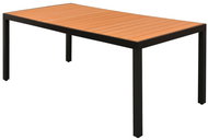 Garden Table Brown 185 x 90 x 74cm Aluminium and WPC - Garden Table