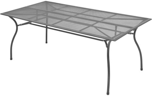 Garden Table 180 x 90 x 72cm Steel Mesh - Garden Table - Main image