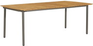Garden Table 200 x 100 x 72cm Solid Acacia Wood and Steel - Garden Table
