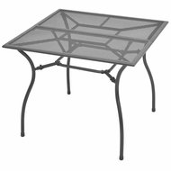 Garden Table 90 x 90 x 72cm Steel Mesh - Garden Table