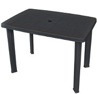 Záhradný stôl antracitový 101 × 68 × 72 cm plast - Záhradný stôl