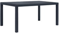 Garden Table Anthracite 150x90x72cm Plastic Rattan Look - Garden Table