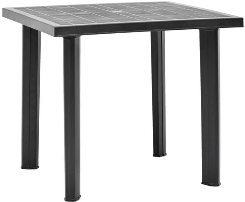 Garden table anthracite 80 x 75 x 72 cm plastic - Garden Table - Main image