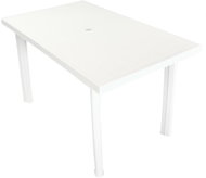 Garden table white 126 x 76 x 72 cm plastic - Garden Table