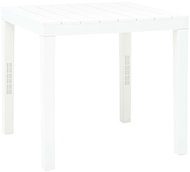 Garden table white 78 x 78 x 72 cm plastic - Garden Table