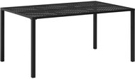 Garden Table Black 150 x 90 x 72cm Steel - Garden Table