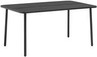Garden Table Dark Grey 150 x 90 x 72cm Steel - Garden Table