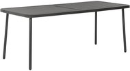Garden Table Dark Grey 180 x 83 x 72cm Steel - Garden Table
