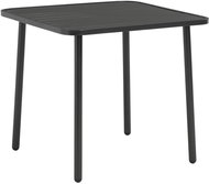Garden table dark gray 80 x 80 x 72 cm steel - Garden Table