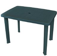 Záhradný stôl zelený 101 × 68 × 72 cm plast - Záhradný stôl
