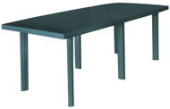 Záhradný stôl zelený 210 × 96 × 72 cm plast - Záhradný stôl