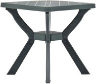  Bistro stolek zelený 70 x 70 x 72 cm plast - Zahradní stůl
