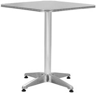 Garden table silver 60 x 60 x 70 cm aluminum - Garden Table